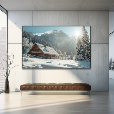 Cabin in the Mountains Painting